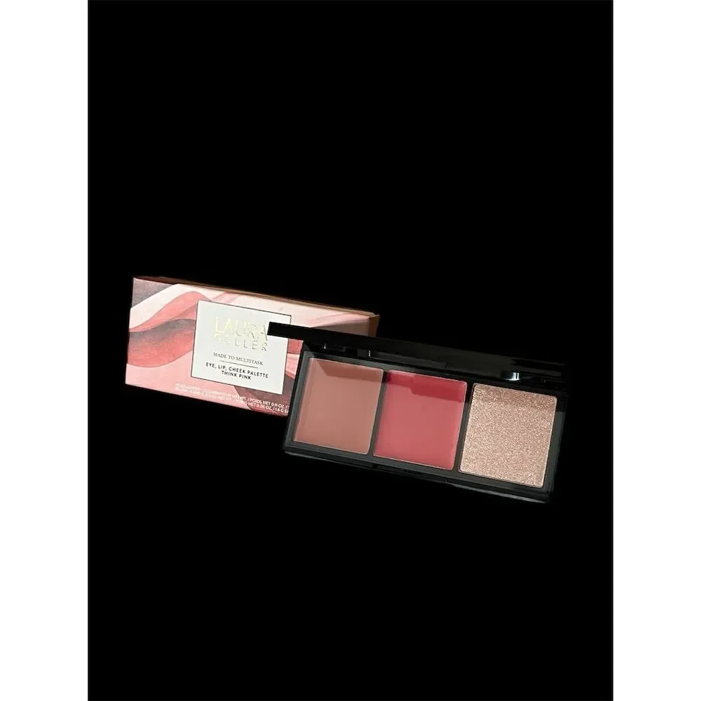 Laura Geller 3-in-1 Eye Lip Cheek Palette Think Pink